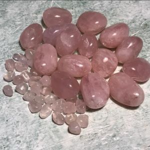 Crafter’s Smooth Rose Qaurtz Drilled Beads